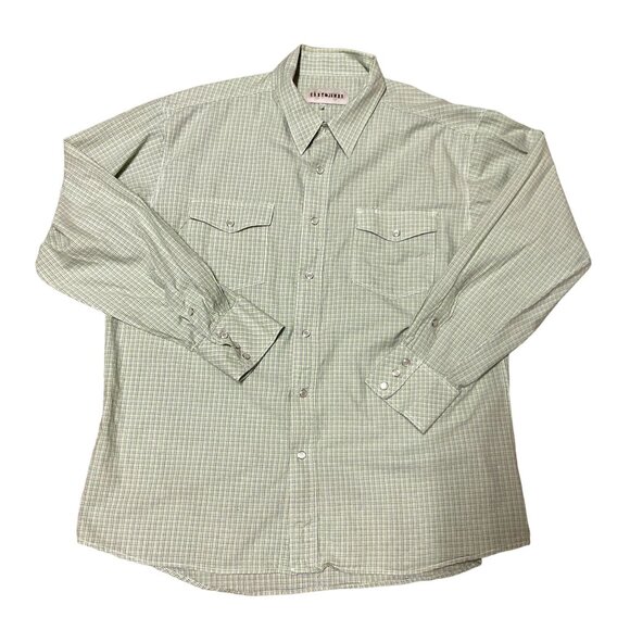 CODY JAMES LONG SLEEVE PEARL SNAP SHIRT SIZE 2XL GREEN PLAID WESTERN COWBOY MENS - Picture 1 of 4